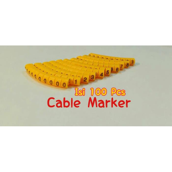 Cable Kabel Marker EC-1 Nomor 0 - 9 Number