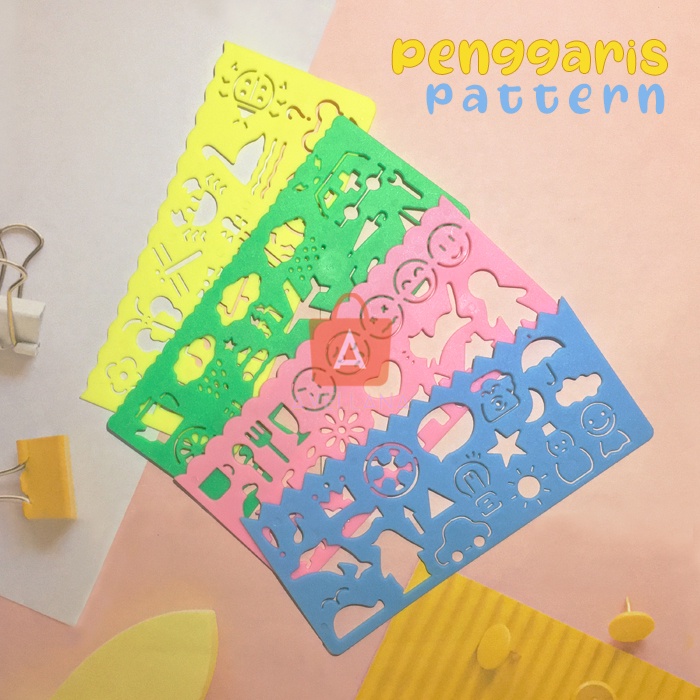 

Penggaris Pola untuk Belajar Menggambar Anak - Cartoon Ruler Kids