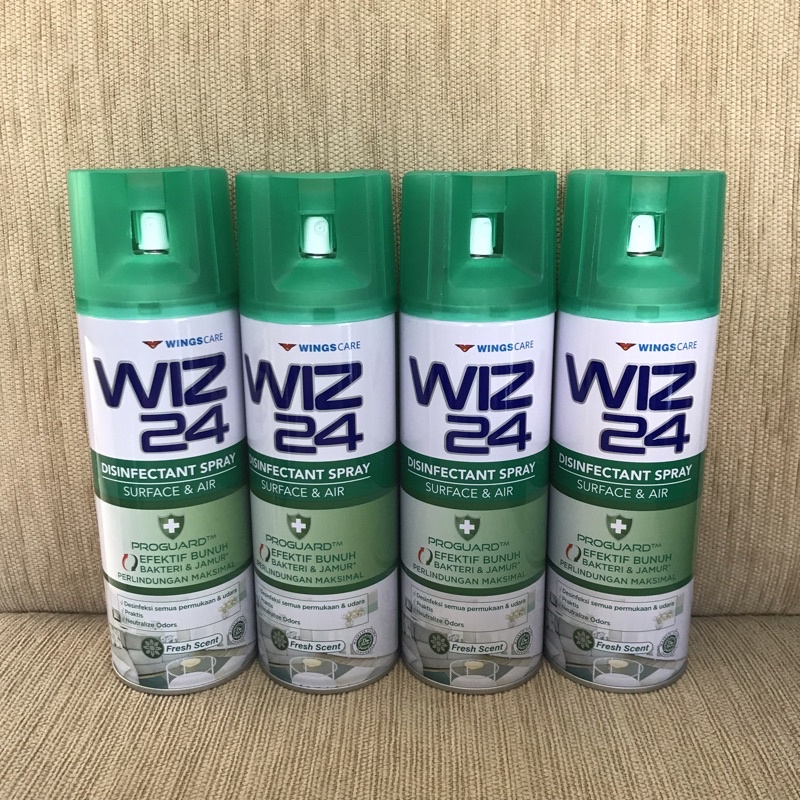 WIZ 24 Desinfektan Udara Ruangan AEROSOL 300 ml Air Disinfectant Spray