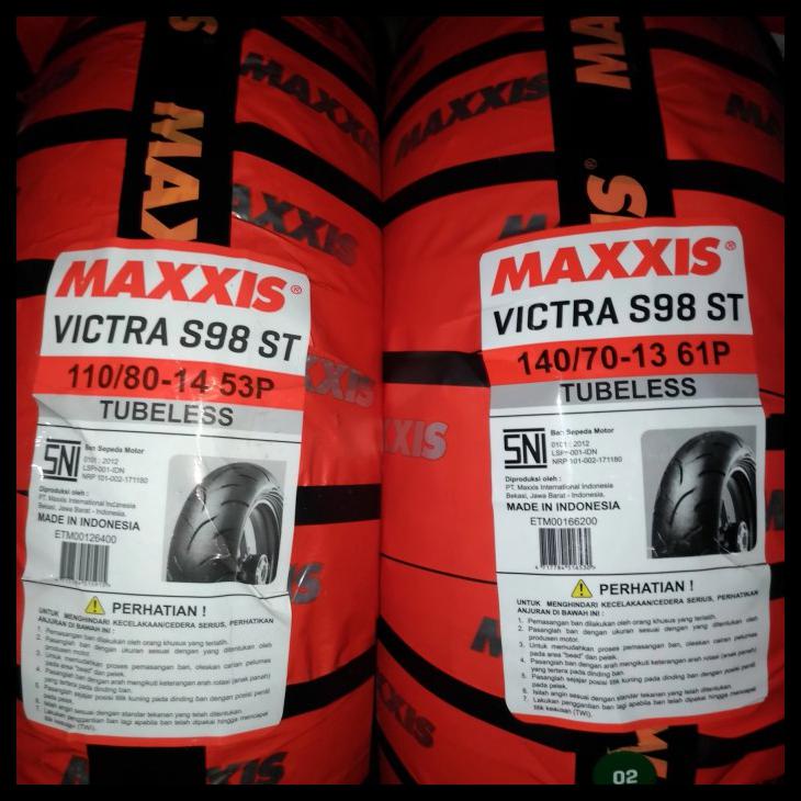Paket sepasang ban ADV 150 maxxis victra s98st 110/80-14&amp;130/70-13 tubeless