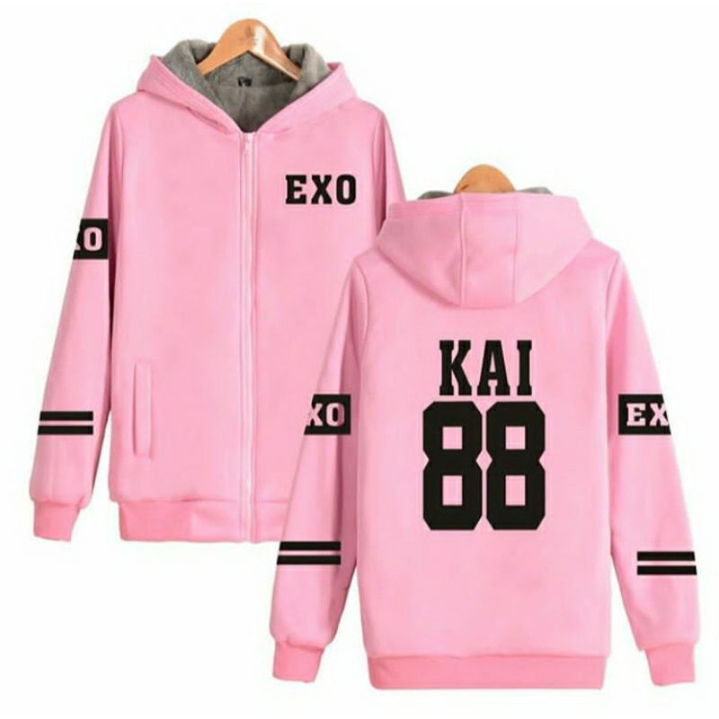 S - XXXXXL(6XL) JAKET EXO HOODIE KPOP SEHUN KAI SUHO XIUMIN D.O LAY CHANYEOL BAEKHYUN CHEN BIGSIZE