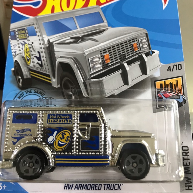 hot wheels hw METRO HW ARMORED TRUCK = El Segundo CA = silver 2020