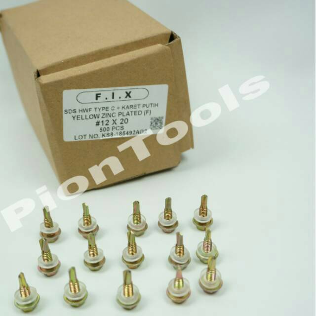 Fix SDS Kuning Karet 12 x 20 drilling screw