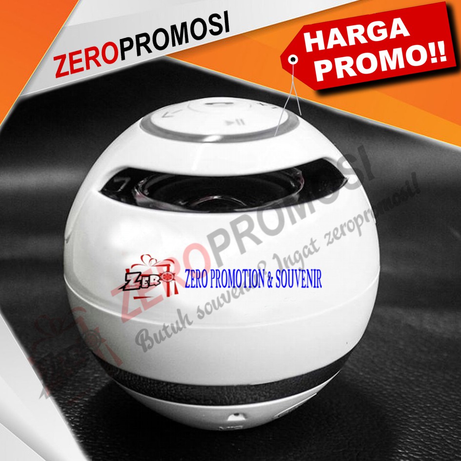 Jual Barang Promosi Speaker Bluetooth Bulat BTSPK01 | Shopee Indonesia