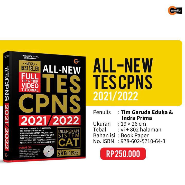 Buku Cpns Terbaru The King Eduka All New Tes Cpns 2021 2022 Plus Cd Ready Stok Shopee Indonesia