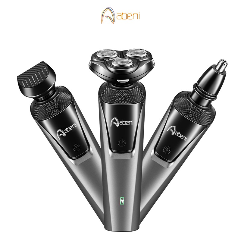 Abeni Alat Cukur Elektrik /Shaver/cukur jenggot  Listrik Portable 3IN1 Upgrade kelabu