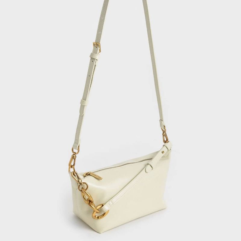 8.8 SALE | CK Metallic Accent Hobo Shoulder Bag