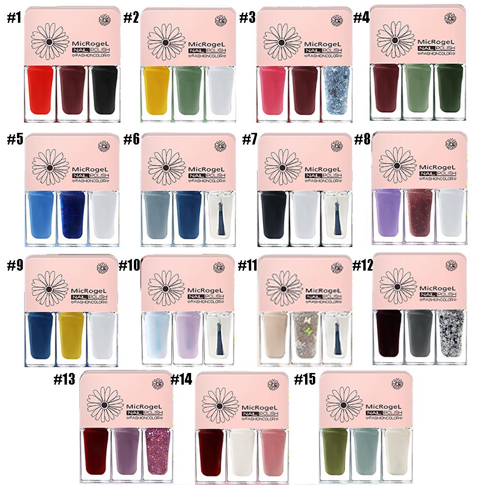 Kutek Microgel 3IN1 Nail Polish Free Sticker Oulisi Kutek Kuku Pell Off Kutek  Pell Off Cat Kuku Pell Off