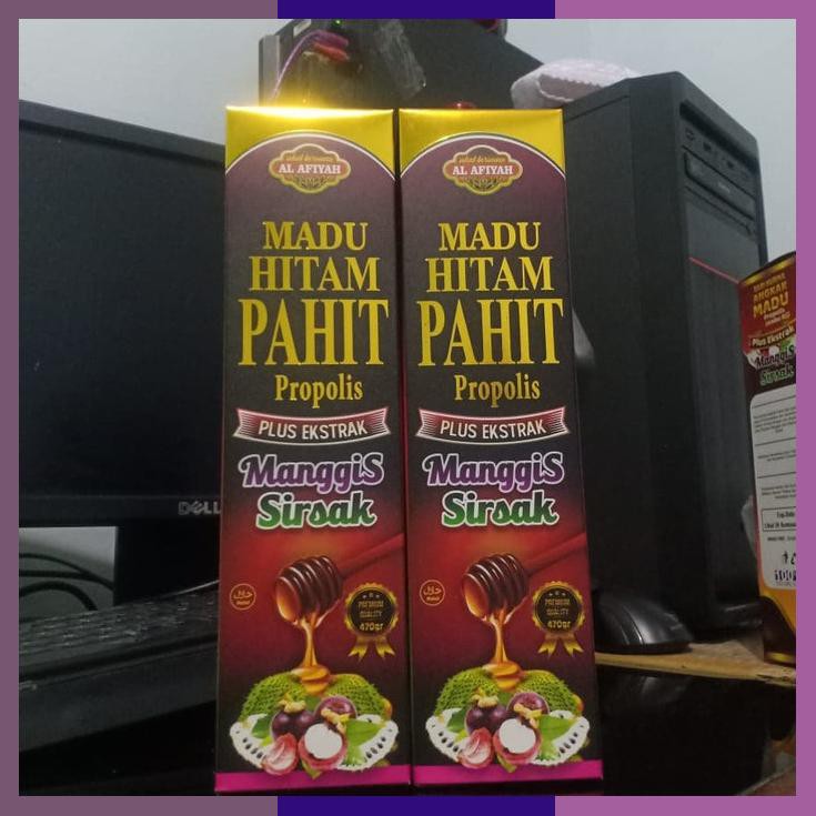 

Madu Hitam Pahit Sirsak Manggis Alafiyah