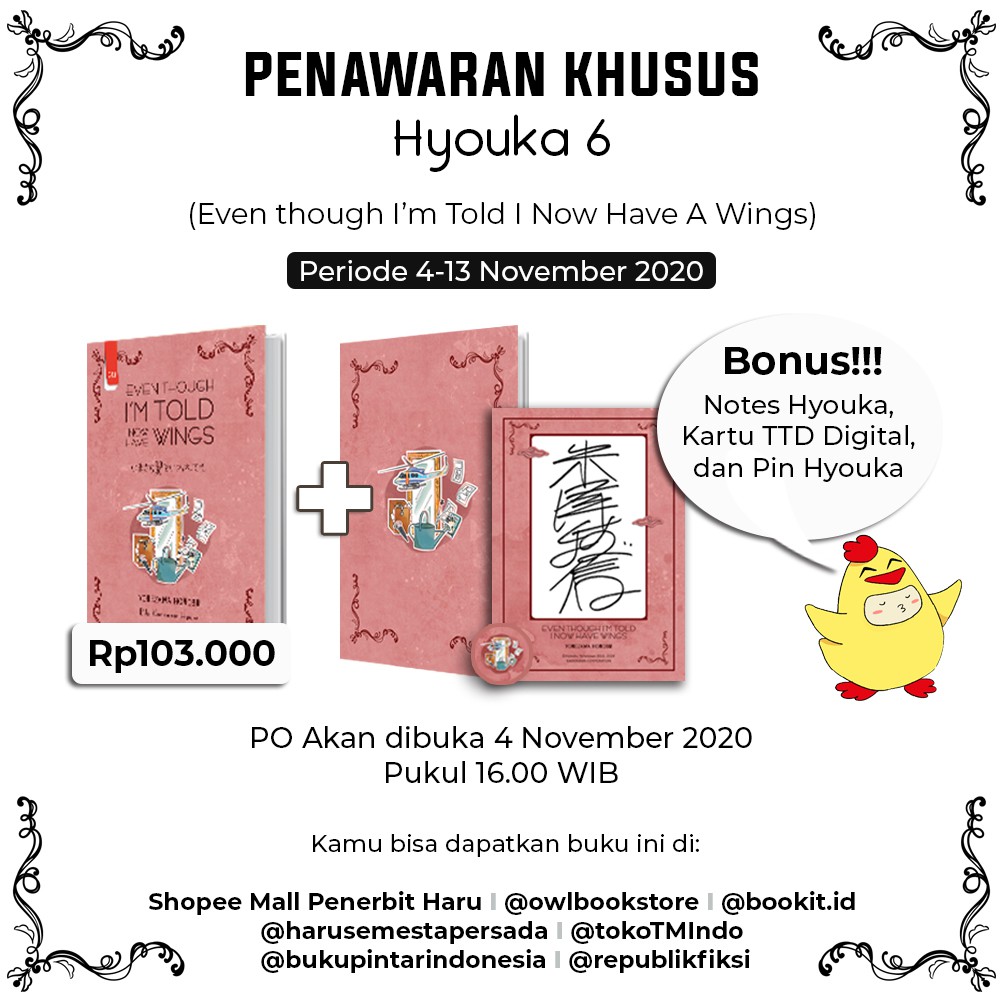 Hyouka 6 : Even Though I’m Told I Now Have Wings