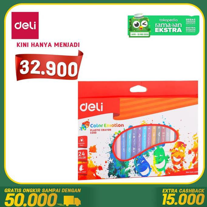 

Isalel Deli Krayon Sekolah / School Crayon - 24C Tangan Bersih Ec20020