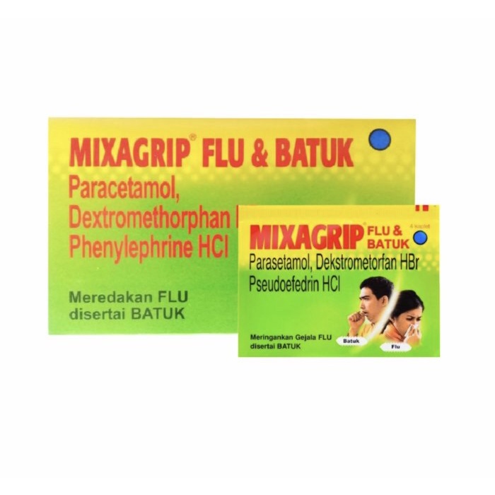 Jual MIXAGRIP FLU DAN BATUK ISI 4 TABLET Shopee Indonesia