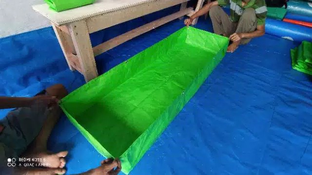 Terpal Kolam Ikan Kotak Ukuran (100×50×25) 100% Original Type A5 Korea