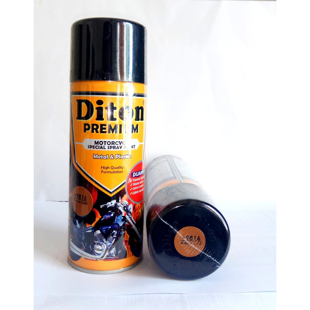 Free Ongkir Cat Diton Premium 9816 Bronze Gold Spray Paint Velg Premium