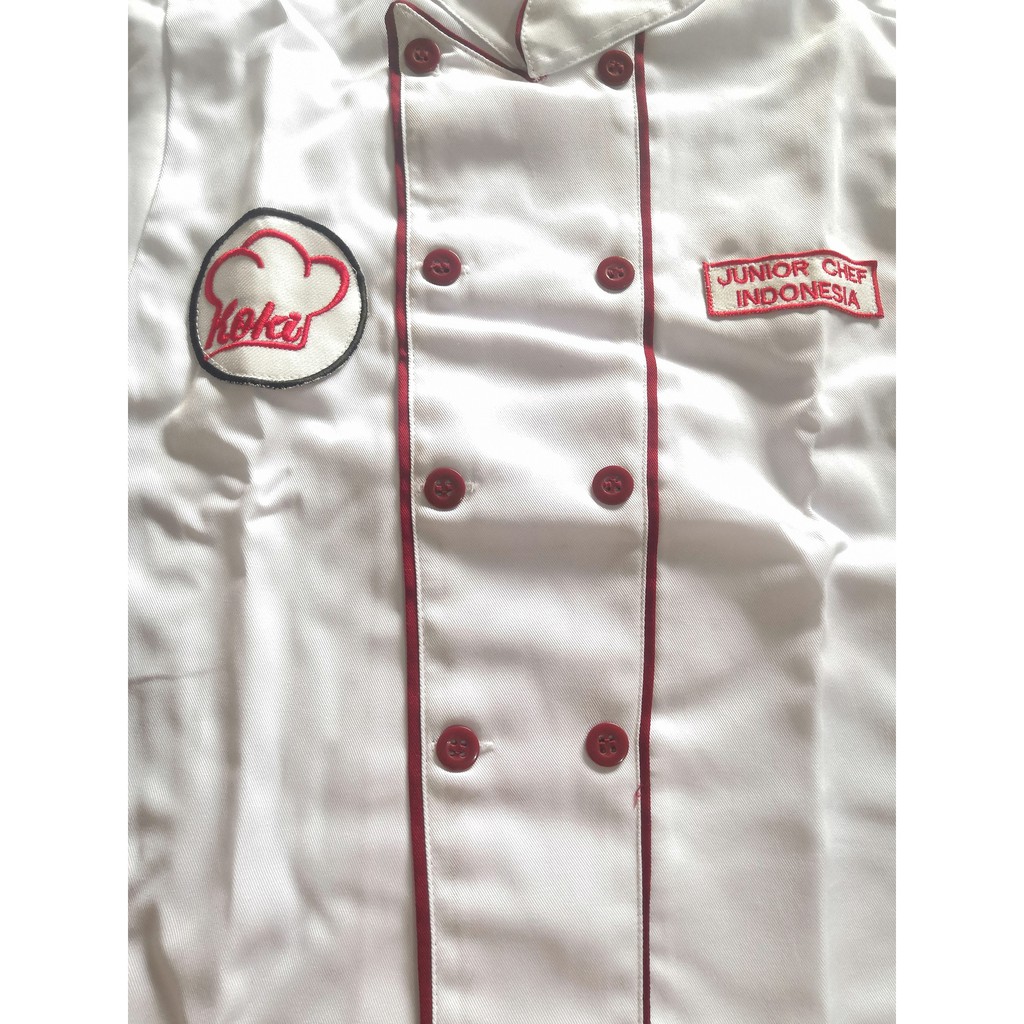 Seragam Profesi Anak Koki Cilik Baju Kostum Chef Setelan