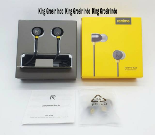 Headset Realme Original 100% Headset Handsfree Earphone SUPER BASS