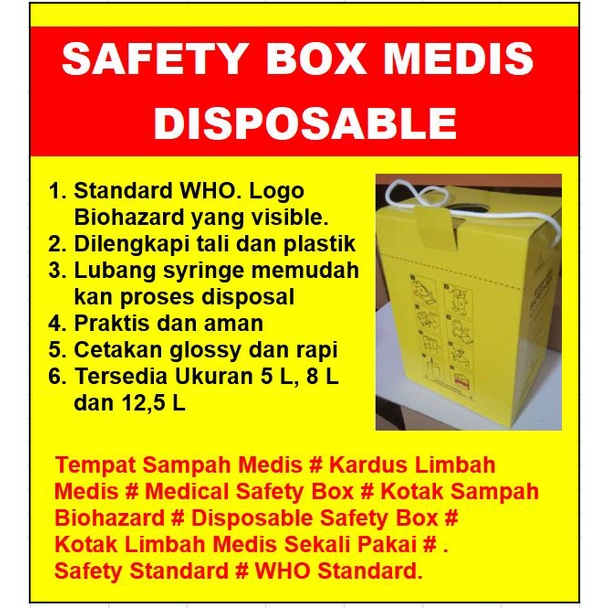 SAFETY BOX MEDIS DISPOSABLE
