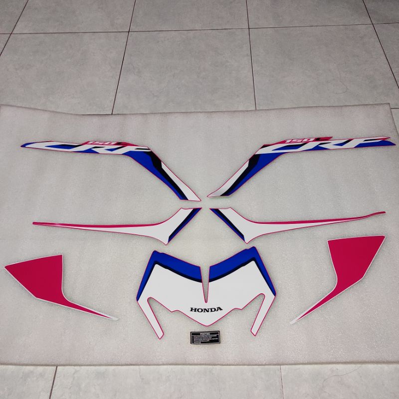 Stiker stripping striping decal graphic Honda CRF 150 CRF150 CRF150L K84 Merah 2021 Ori original