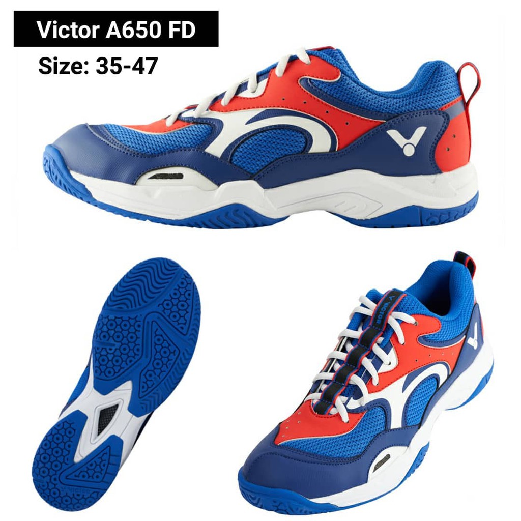 Terbaru Sepatu Badminton Victor A 650 FD A650 FD Blue Original