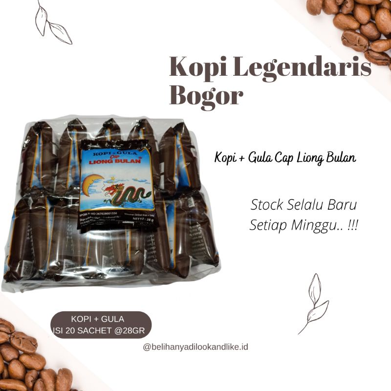 Kopi Gula Liong Bulan Kopi legend Khas Bogor Enak Murah dan Halal