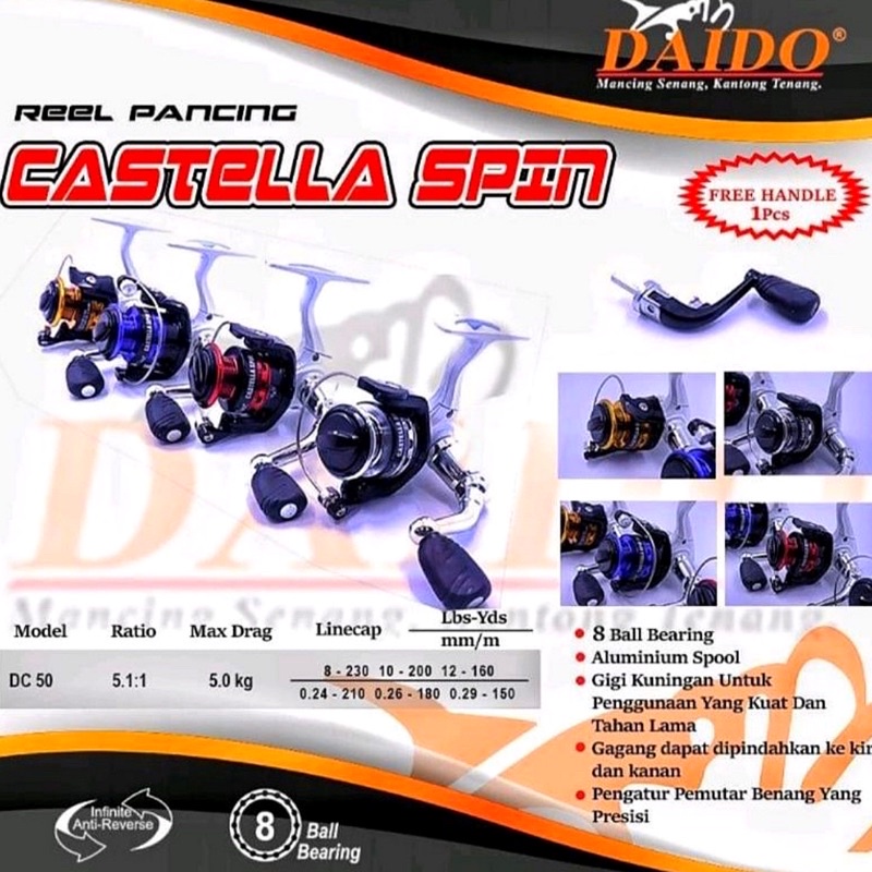 REEL UDANG DAIDO CASTELLA SPIN
