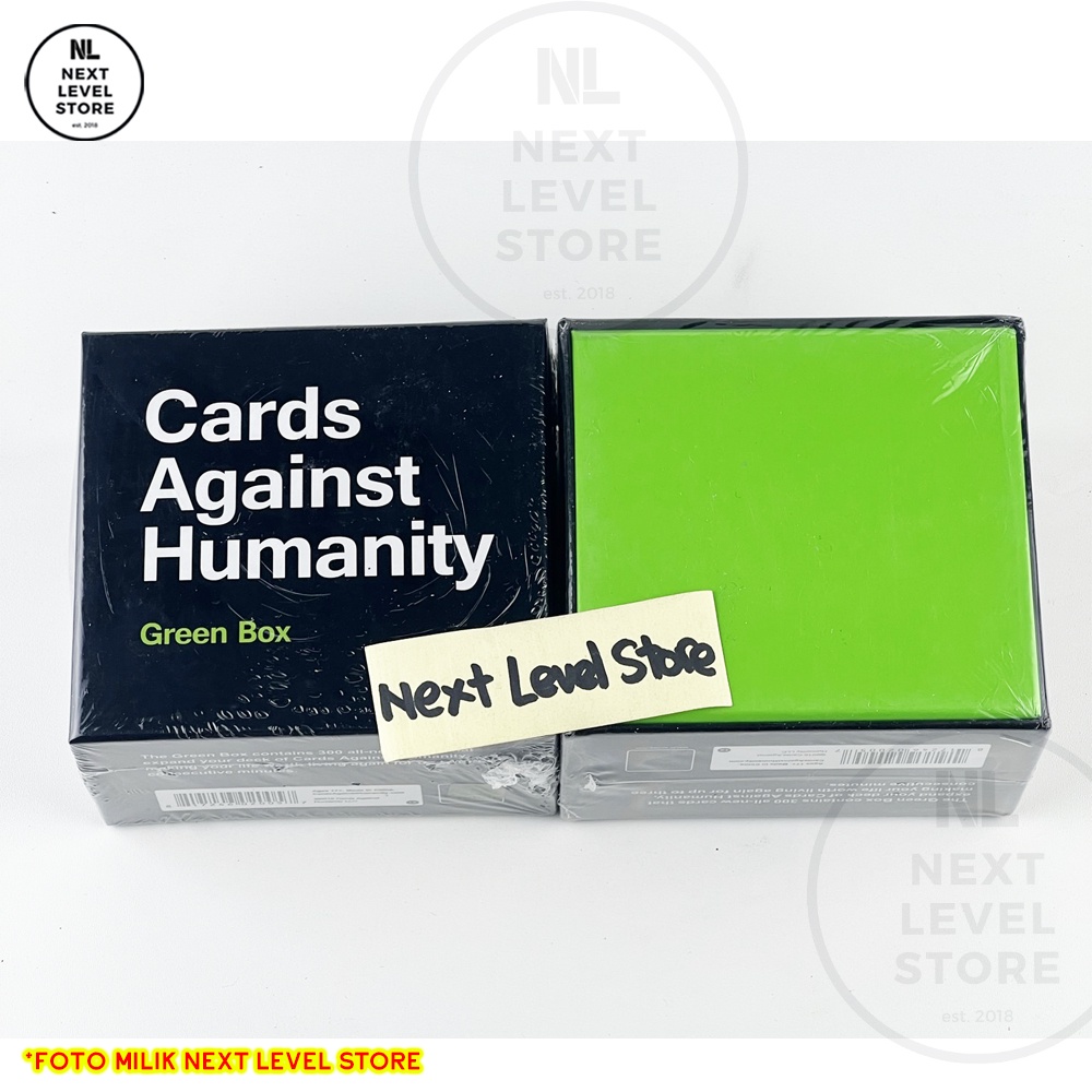 Cards Against Humanity : Green Red Blue Box Expansion Board Games Card