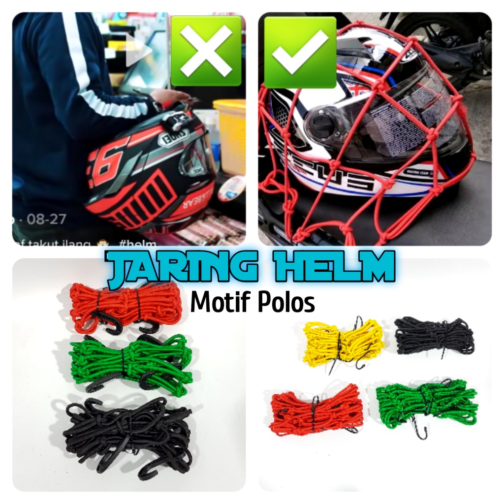 JARING HELM JARING KAMBING PENGIKAT HELM BARANG MULTIFUNGSI