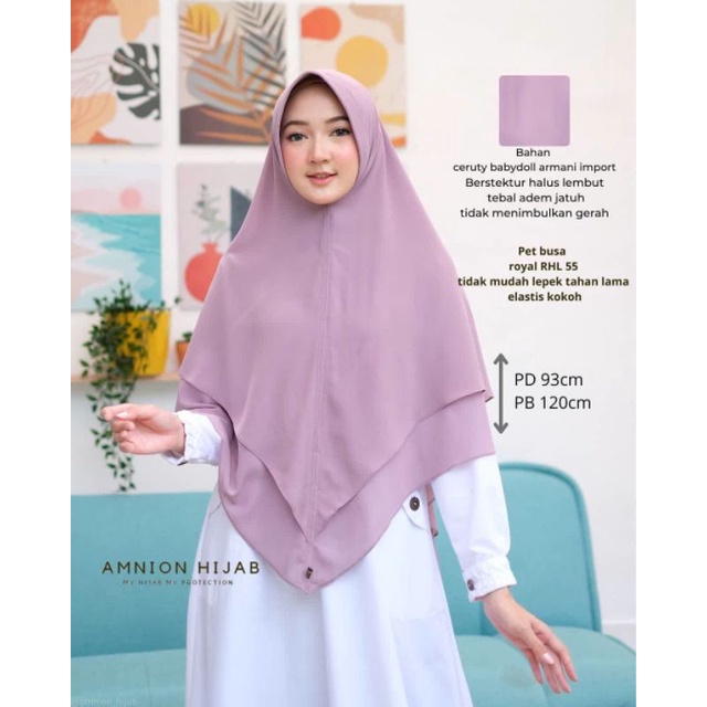 KHIMAR SYARI ADEEVA BY AMNION HIJAB