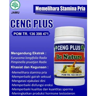 Jamu Herbal Obat Kuat Memelihara Stamina Pria Ceng Plus Babeh Joni Green Turban De nature Original