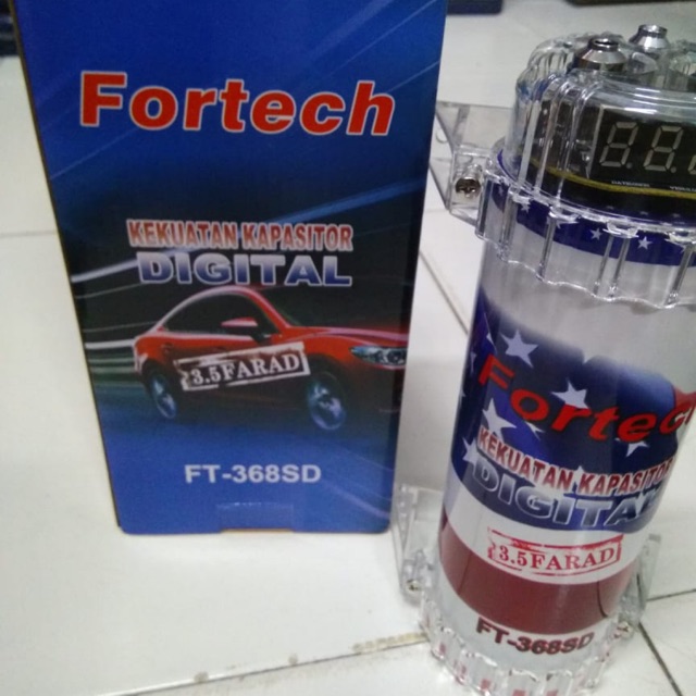 Kapasitor 3Farad merk Fortech FT368SD/Hw3800SD