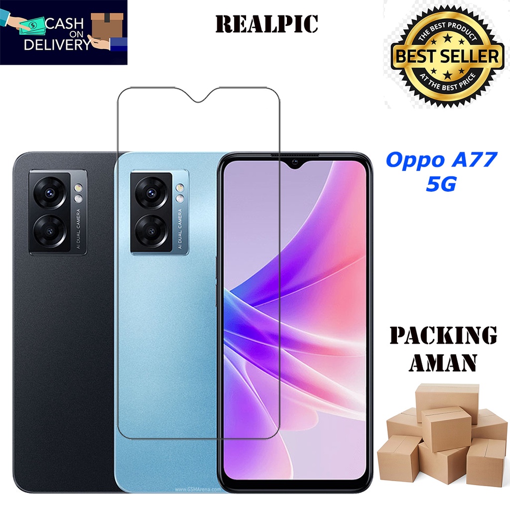 Tempered Glass Oppo A77 5G Screen Protector Anti Gores
