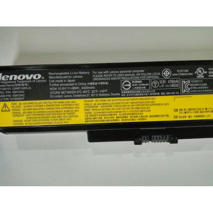 Baterai Laptop Lenovo ThinkPad Edge E330 E335 E430 E435 E440 E445