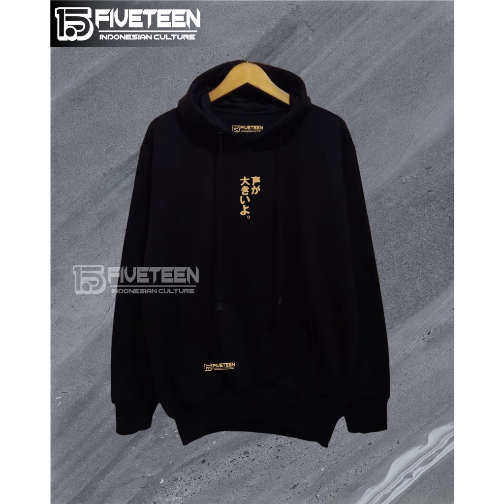 hoodie jepang pria tebal fifteen warna hitam sablon jepang hoodie oversize cowok biru dongker sweate