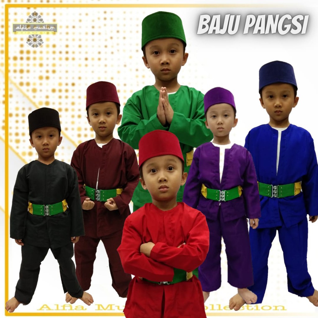 Setelan Baju Pangsi Anak  Baju Adat Betawi