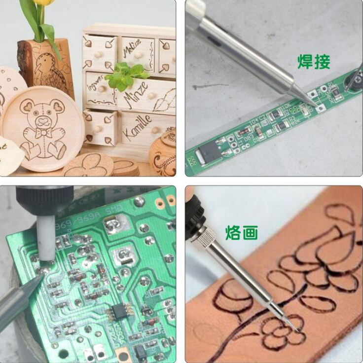 Solder Alat Lukis Bakar Wood Burning Pen Pyrography 37 Set