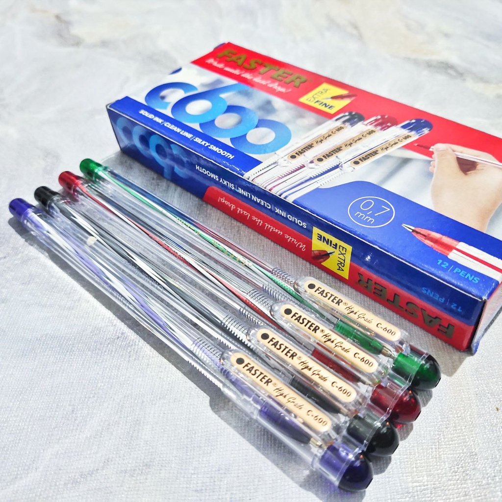 

STR 07 - pulpen bolpoin Faster C600 / CX 606 /F3 pen bolpen murah ecer 1pcs