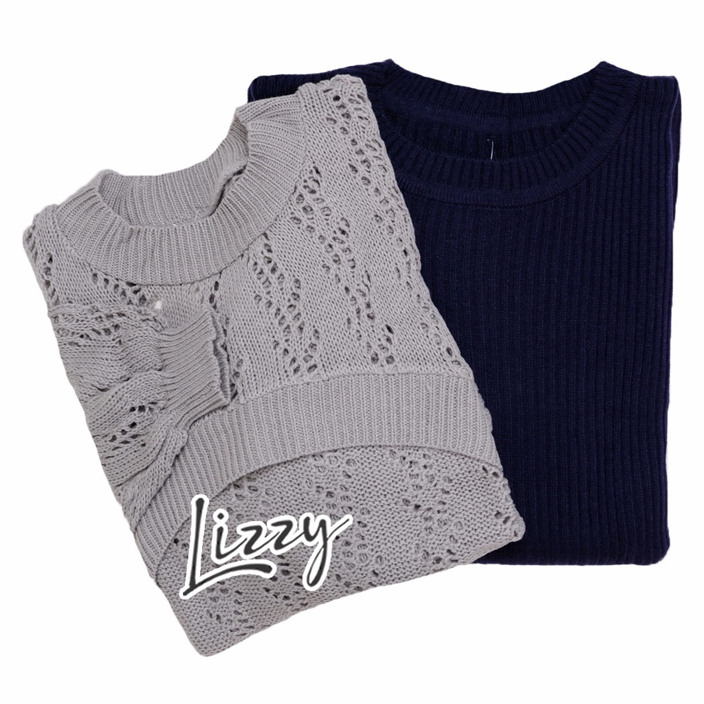 Lizzy - ONE SET FREYA PREMIUM-Navy - Grey