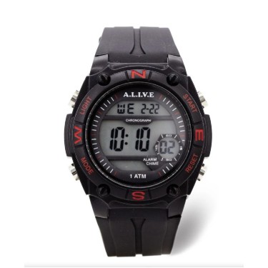 Alive Jam Tangan Pria Cleavon Black - GPU632B5