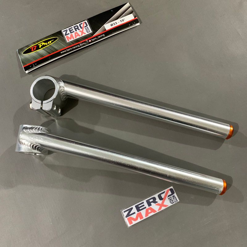 Stang Jepit 33mm 10 Derajat BPRO Yamaha R15 V2 Old Vixion Scorpio Silver Original