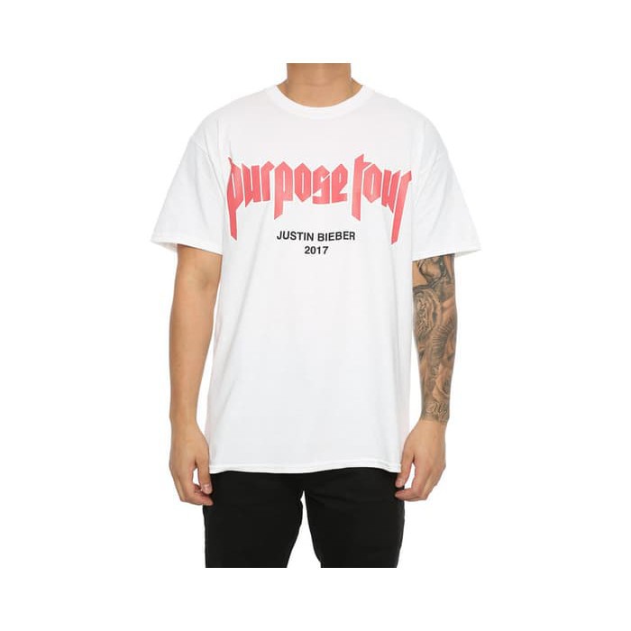 Tshirt Kaos Purpose World Tour Justin Bieber 2017