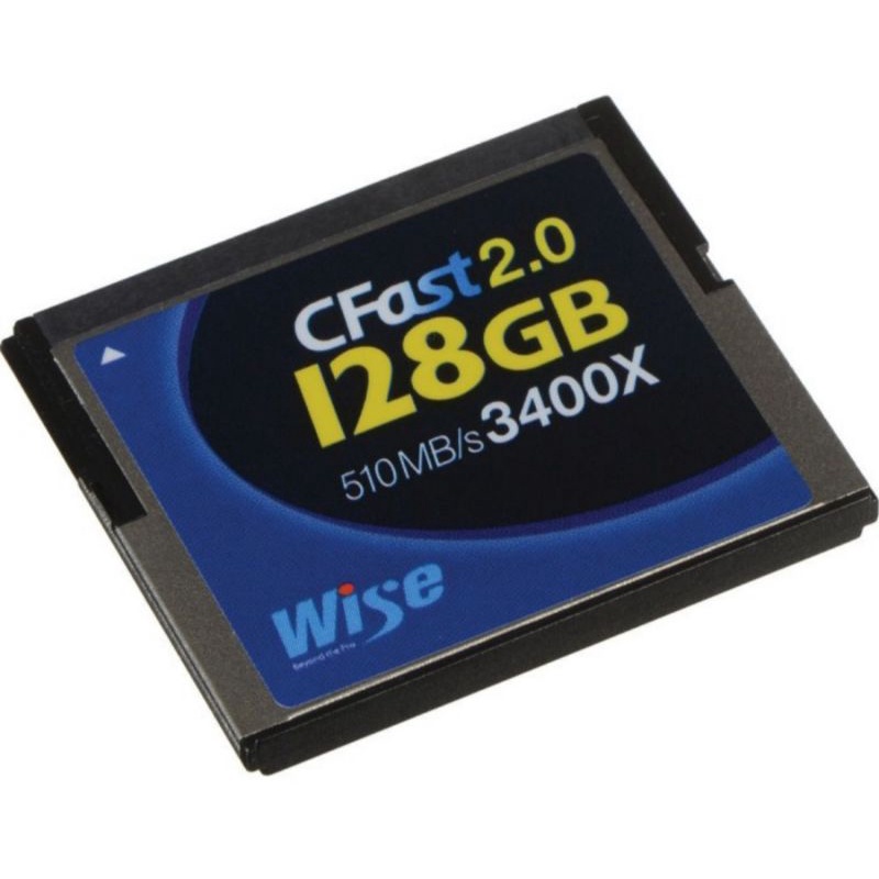 Wise Advanced 128GB CFast 2.0 memory card.