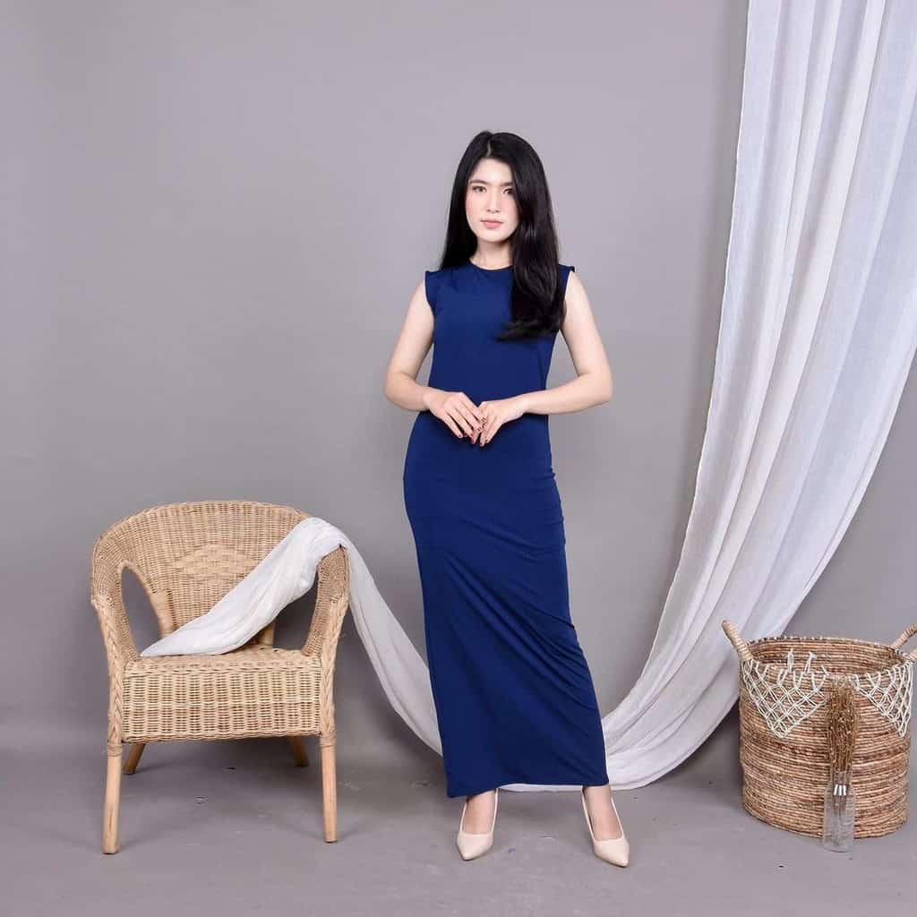 INNER SPAN RAJUT/INNER DRESS TANPA LENGAN BAHAN RAJUT ALL SIZE FIT TO XL/LONG DRESS RAJUT