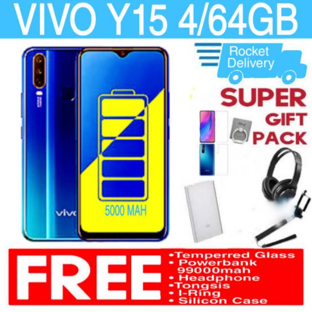 Jual VIVO Y15 Ram 4GB 64GB Garansi Resmi VIVO INDONESIA Indonesia