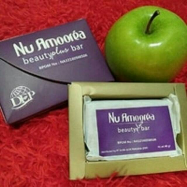 Nu Amoorea ORIGINAL Plus Stemcell 40 gram Sabun Muka Ajaib Alami Sabun Jerawat Flek Hitam DLL 40gram