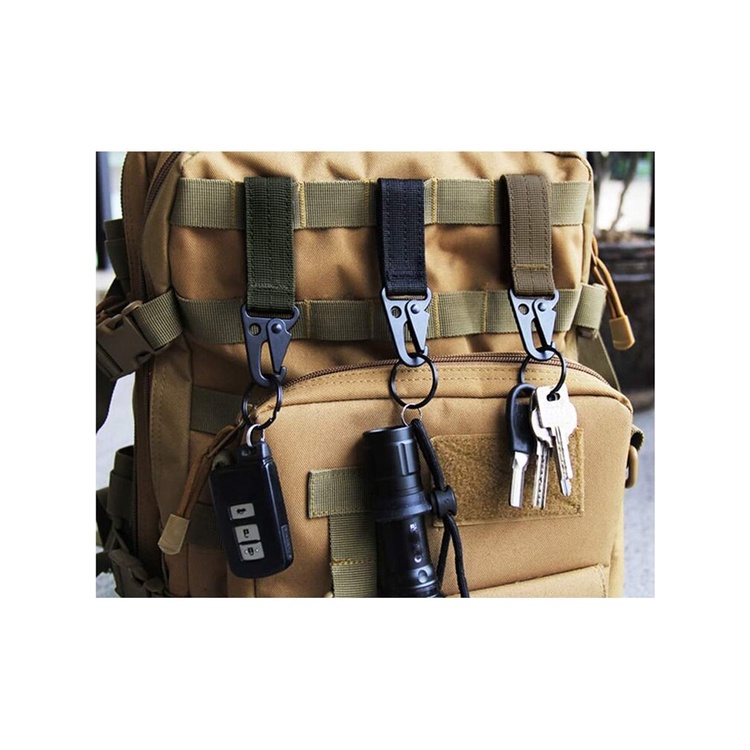 Gantungan Kunci Carabiner Tactical Nylon Karabiner Military Tactical Nylon Belt