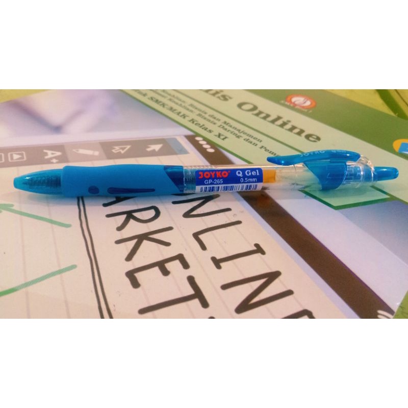 

Pulpen Gel biru