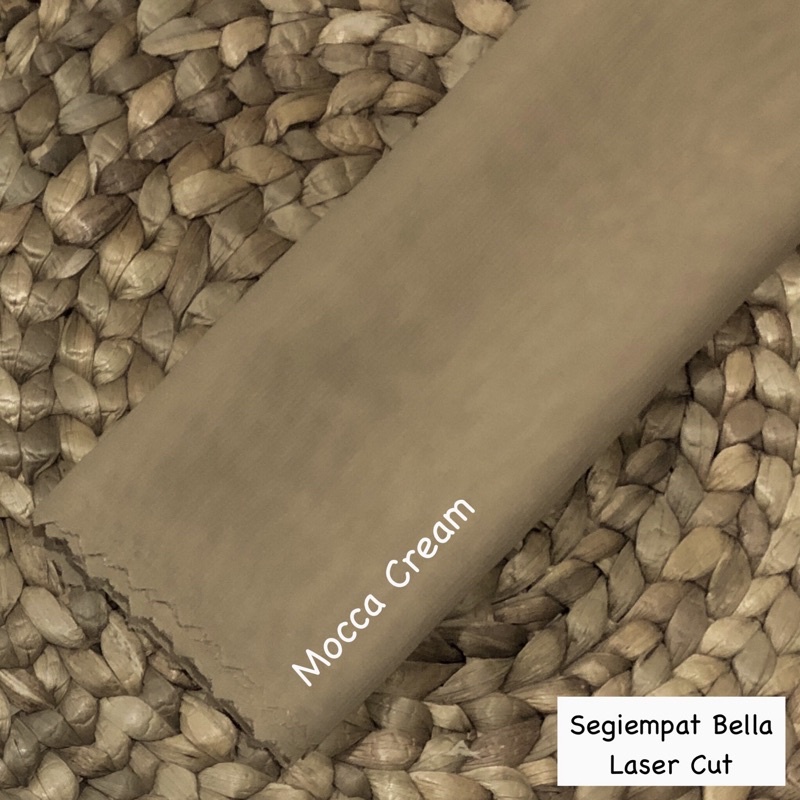 Hijab Bella Square Laser cut / Segiempat Bella-Mocca Cream
