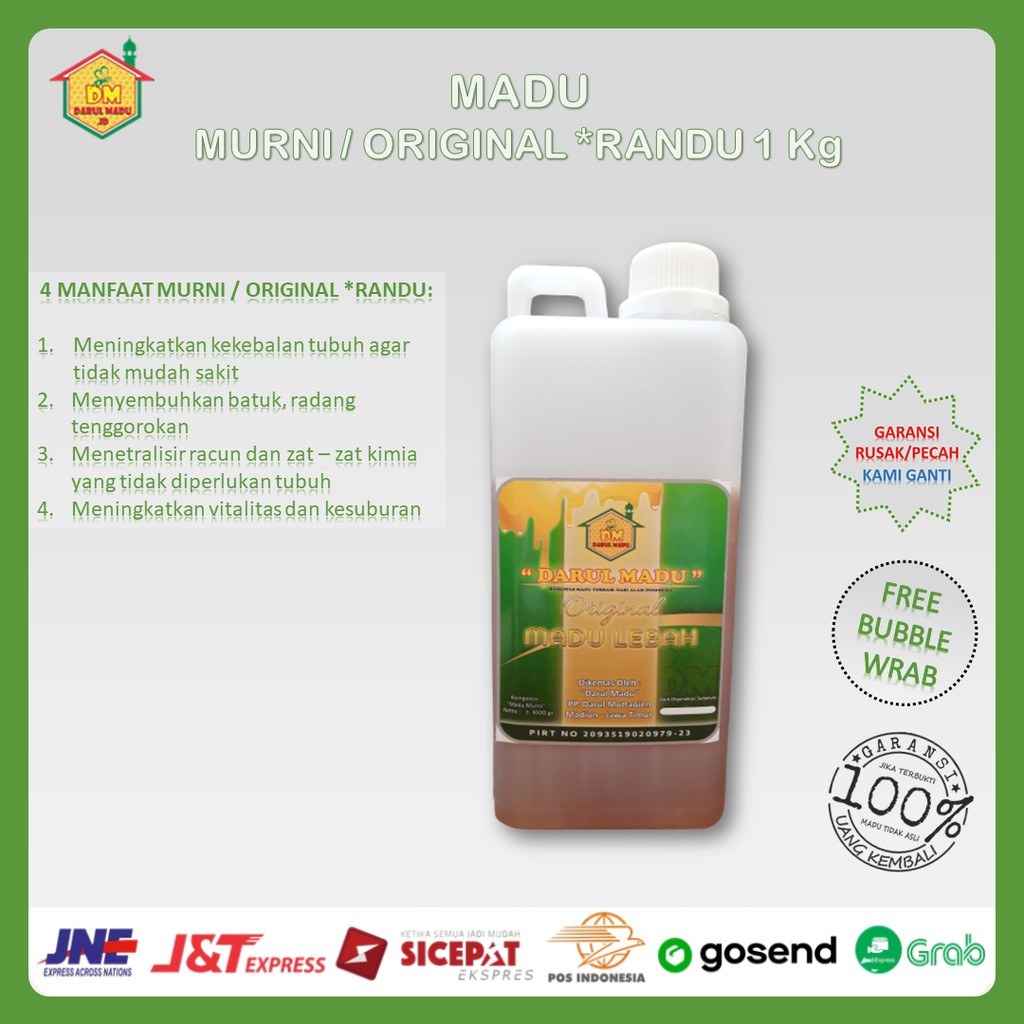 

Darul Madu - Madu Murni Original - Madu Randu 1 Kg