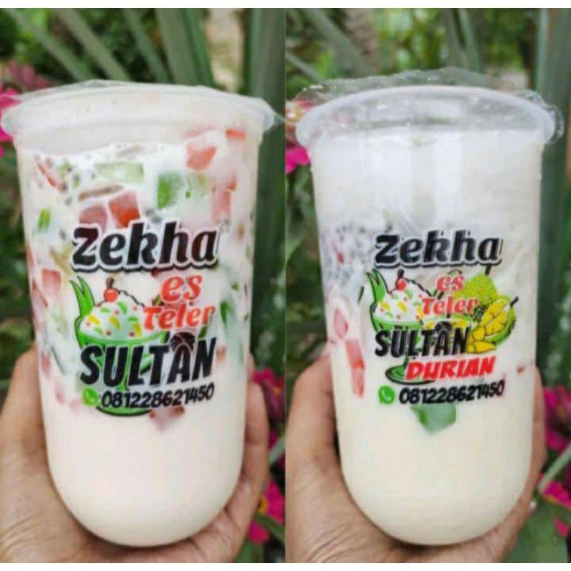 60 CUP ZEKHA ES TELER SULTAN 1 BOX FREE ONGKIR+FREE STEROFOM