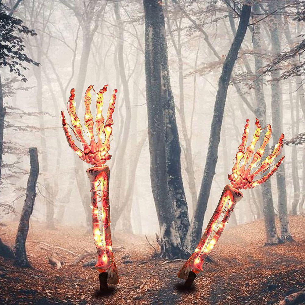 Suyo 2PCS Hiasan Tangan Tengkorak Untuk Dekorasi Halloween